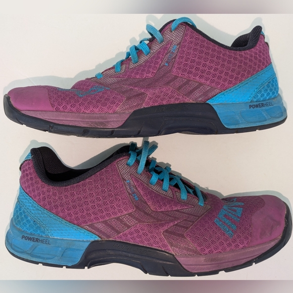 Inov8 Women’s Size 7 F-Lite 250 w/ Power Heel Purple Teal Running Shoes Sneakers - Picture 9 of 14